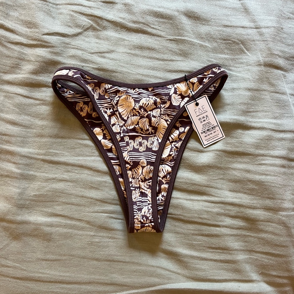 Tropical Print Bikini Bottom